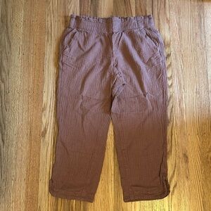 W’s UpWest High-Rise Straight Leg Plisse Pant - RUSSET / M